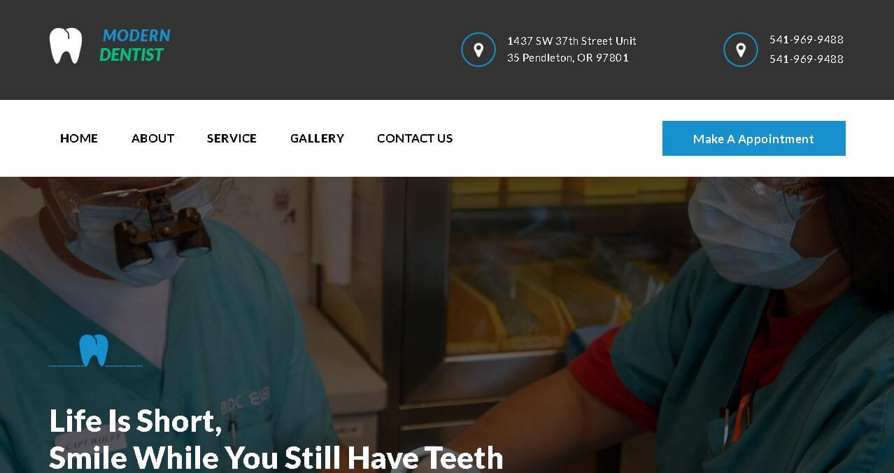 Deluxe Dentist Website