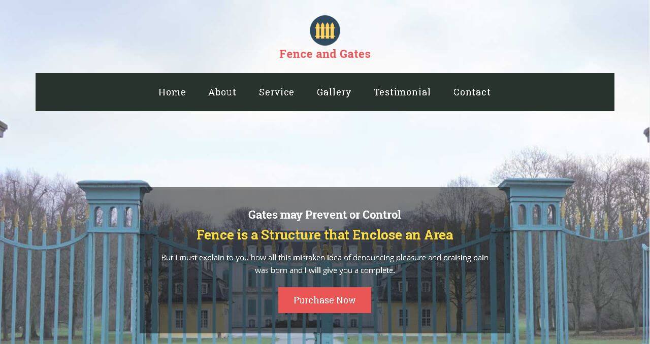 Fence Company Website