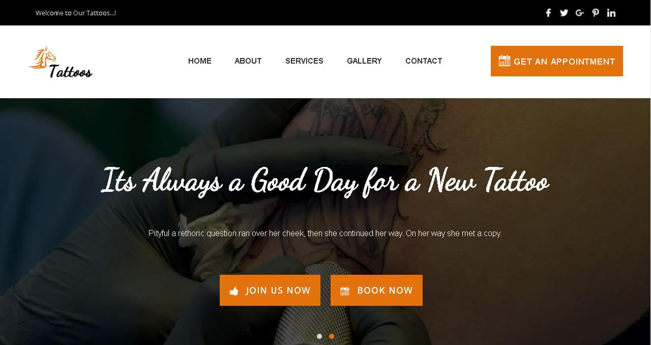 Tattoo Shop Website